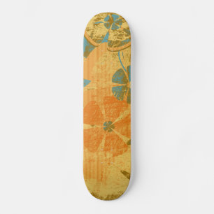 Vintages Blumenmodeboard Skateboard