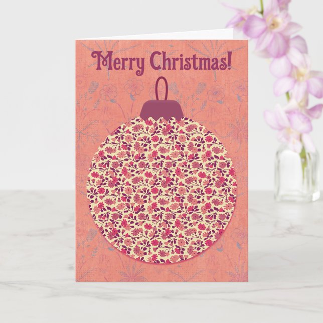 Vintages Blumenmuseum Karte (Orchidee)