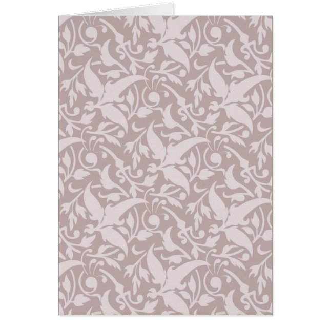 Vintages Blumenmuster 1 - verblaßtes Rot (Vorne)