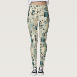 Vintages Blumenmuster (2) Leggings