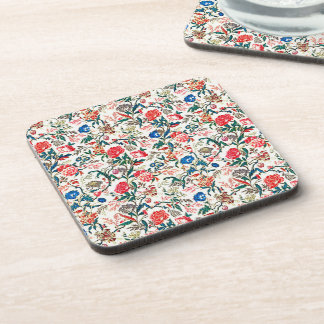Vintages Blumenmuster aus dem 19. Jahrhundert Getränkeuntersetzer