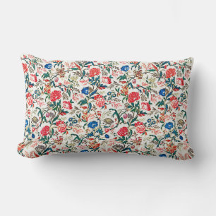 Vintages Blumenmuster aus dem 19. Jahrhundert Lendenkissen