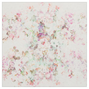 Vintages Blumenmuster des rosa Watercolor Stoff