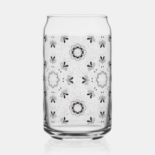Vintages Blumenmuster Dosenglas
