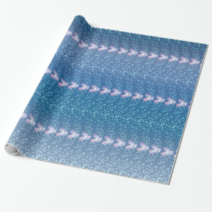 Vintages Blumenmuster Geschenkpapier