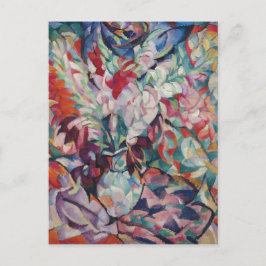 Vintages Blumenmuster Gladiolus Postkarte