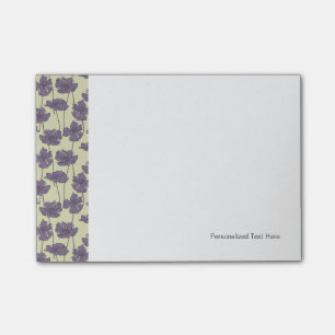 Vintages Blumenmuster Post-it Klebezettel