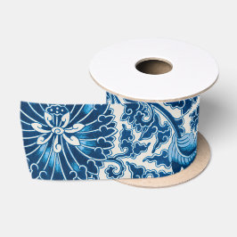 Vintages Blumenmuster Satinband