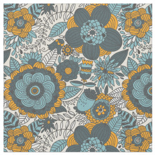 Vintages Blumenmuster Stoff