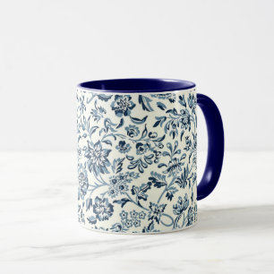 Vintages Blumenmuster Tasse