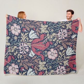 Vintages Blumenmuster, William Morris Fleecedecke