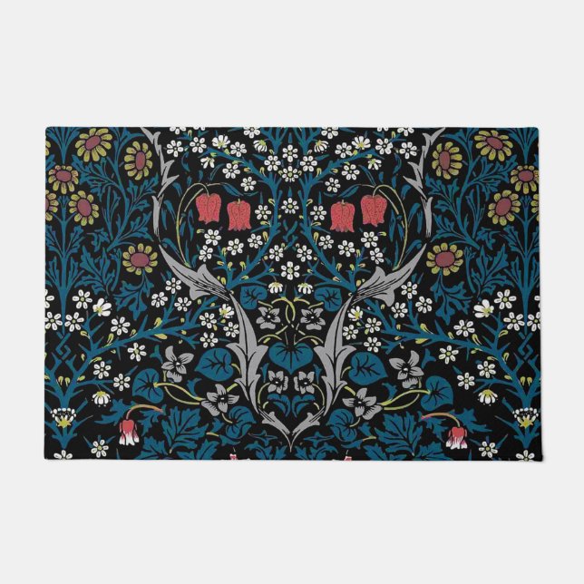 Vintages Blumenmuster, William Morris Fußmatte (Vorderseite)