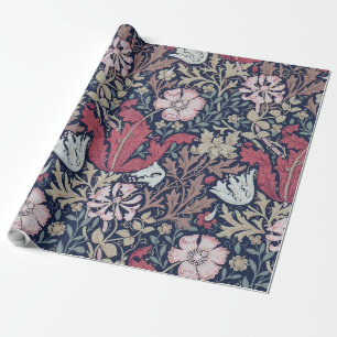 Vintages Blumenmuster, William Morris Geschenkpapier