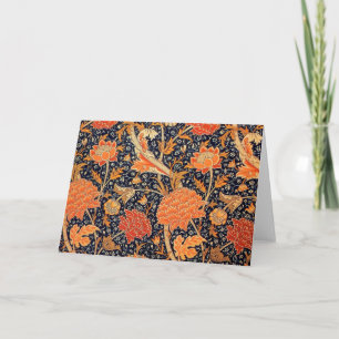 Vintages Blumenmuster, William Morris Karte