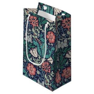 Vintages Blumenmuster, William Morris Kleine Geschenktüte