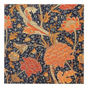 Vintages Blumenmuster, William Morris Künstlicher Leinwanddruck