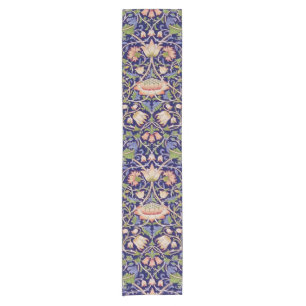 Vintages Blumenmuster, William Morris Kurzer Tischläufer