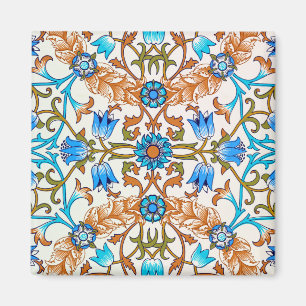 Vintages Blumenmuster, William Morris Magnet