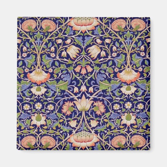 Vintages Blumenmuster, William Morris Magnet (Vorne)