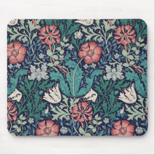 Vintages Blumenmuster, William Morris Mousepad