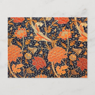 Vintages Blumenmuster, William Morris Postkarte