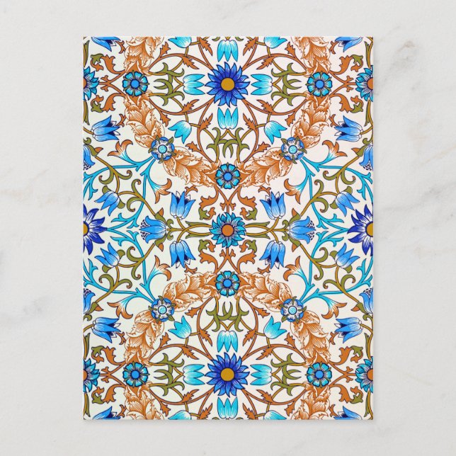 Vintages Blumenmuster, William Morris Postkarte (Vorderseite)