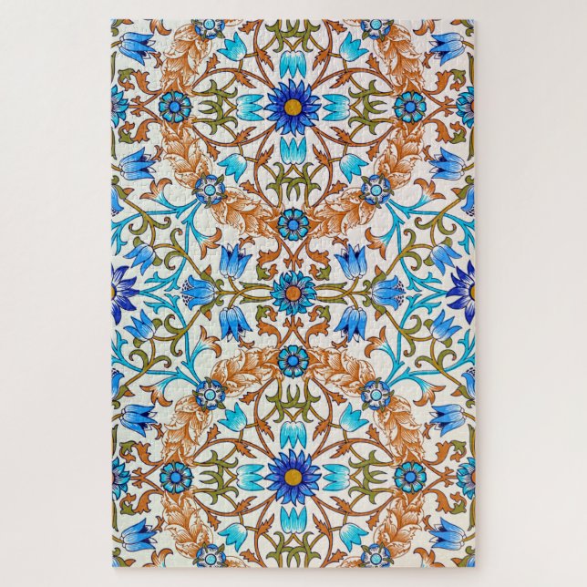 Vintages Blumenmuster, William Morris Puzzle (Vertikal)