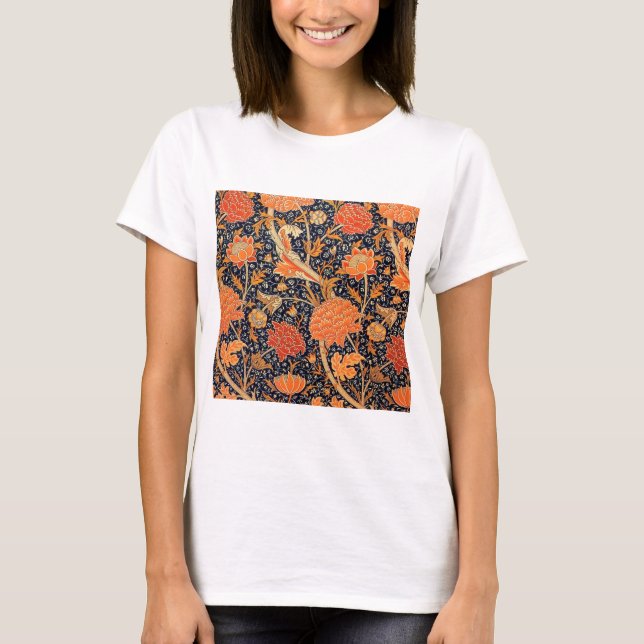 Vintages Blumenmuster, William Morris T-Shirt (Vorderseite)