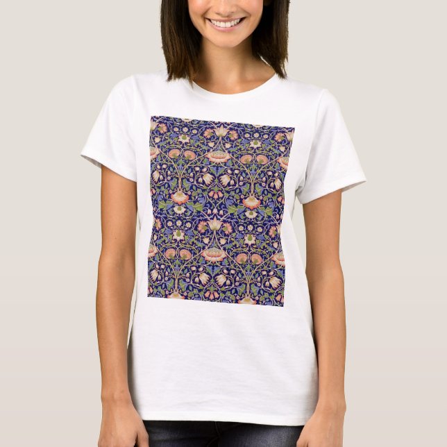 Vintages Blumenmuster, William Morris T-Shirt (Vorderseite)