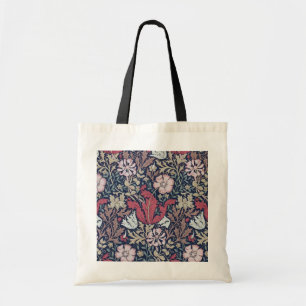 Vintages Blumenmuster, William Morris Tragetasche