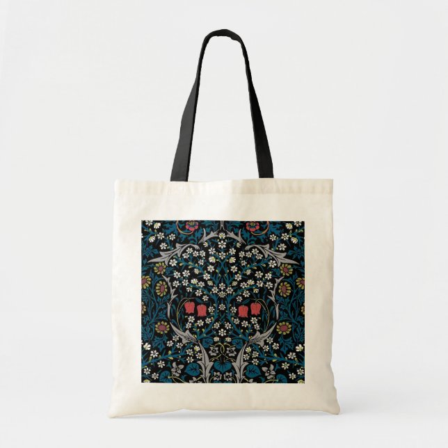 Vintages Blumenmuster, William Morris Tragetasche (Vorne)