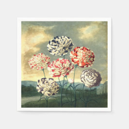 Vintages Blumenpapier Napkins Serviette