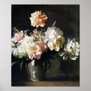 Vintages Blumenposter Poster