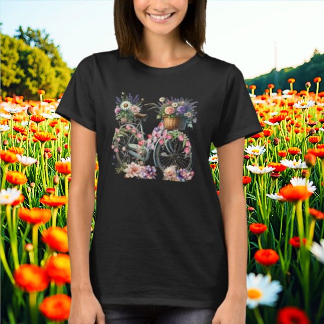 Vintages Blumenrad T-Shirt (Von Creator hochgeladen)