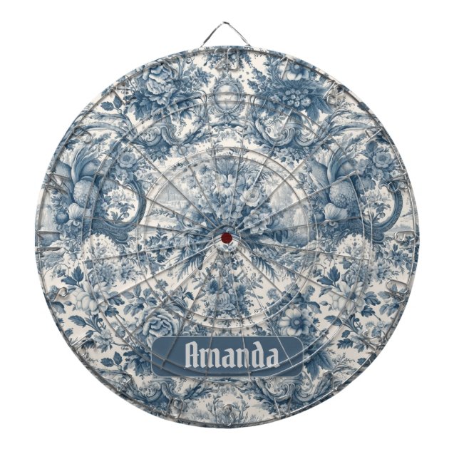 Vintages Blumenstrauß Dartscheibe (vorne)