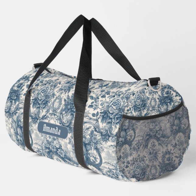 Vintages Blumenstrauß Duffle Bag (Rechte Ecke)