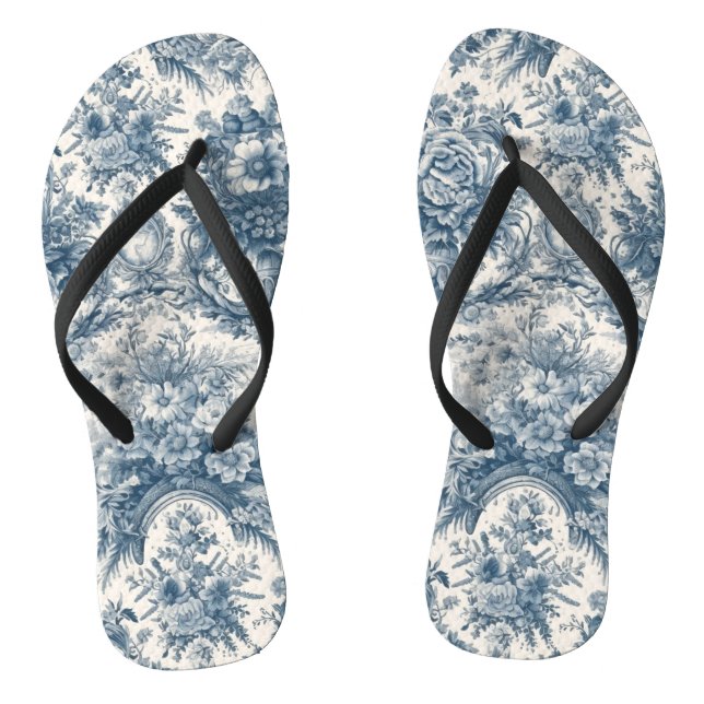 Vintages Blumenstrauß Flip Flops (Fußbett)