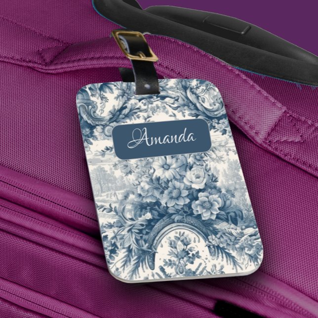 Vintages Blumenstrauß Gepäckanhänger (Von Creator hochgeladen)