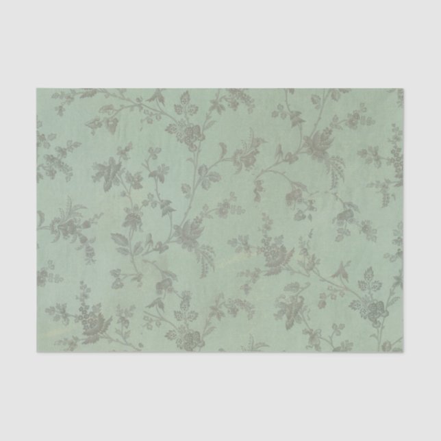 Vintages Blumenzapier Seidenpapier (Vorderseite)