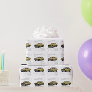 Vintages BMW-Fahrzeug Geschenkpapier