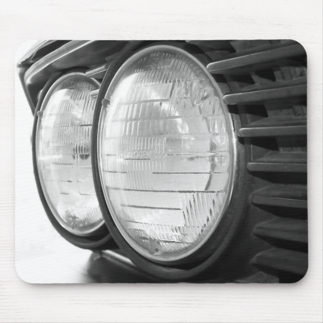 Vintages BMW-Scheinwerfer mousepad (Vorne)
