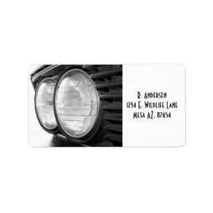 Vintages BMW-Scheinwerferschild Adressaufkleber