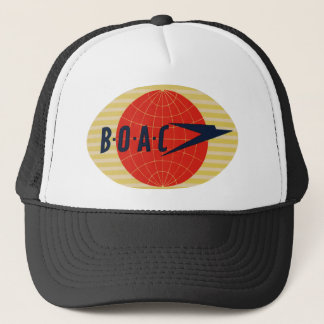 Vintages BOAC Fluglinien-Logo Truckerkappe