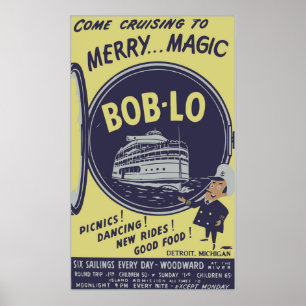 Vintages Boblo Island Poster