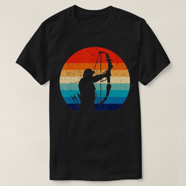 Vintages Bogenschießgeschenk T-Shirt (Design vorne)