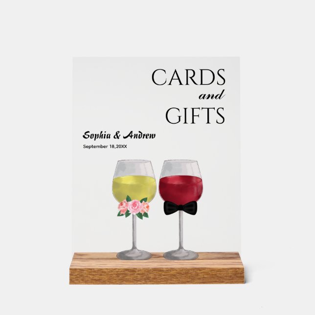 Vintages Boho Dinner Empfang Lucca Weinhochzeit Acrylschild (Vorderseite)