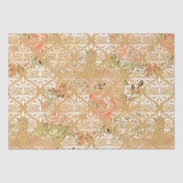 Vintages Boho-Muster Seidenpapier (Vorderseite)