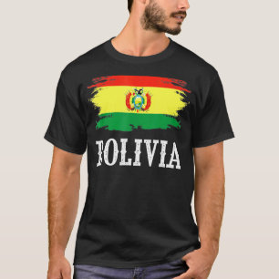 Vintages Bolivien Flag I Liebe Bolivien T-Shirt