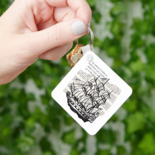 VINTAGES Boot MIT QUOTE Schlüsselanhänger