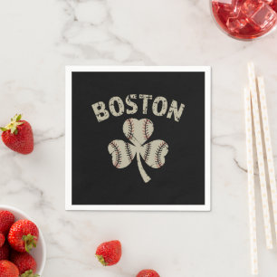 Vintages Boston St Patrick's Day Irish Kleeblatt Serviette